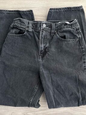 Black Gap Barrel High Rise Jeans